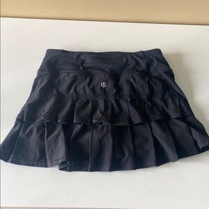 Lululemon Black Ruffle Skirt